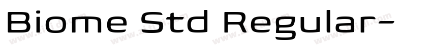 Biome Std Regular字体转换